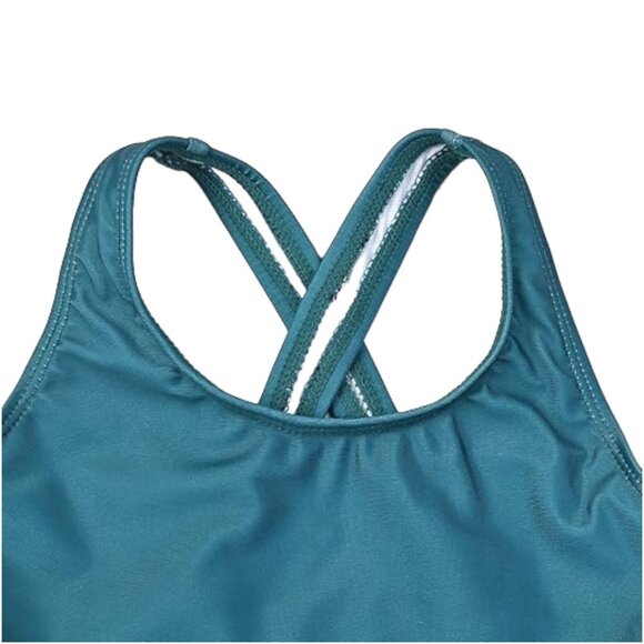 Mirawise Girls Bikini Two Piece Tie Front Swimsuit - Size 140 (US 10-11Y) - Picture 3 of 8